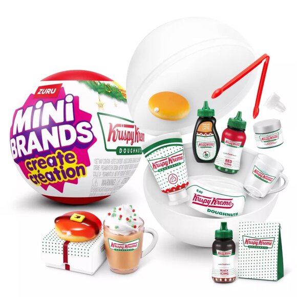 Mini Brands Krispy Kreme Create Christmas Edition Blind Ball Surprise Capsule - Picture 2 of 5